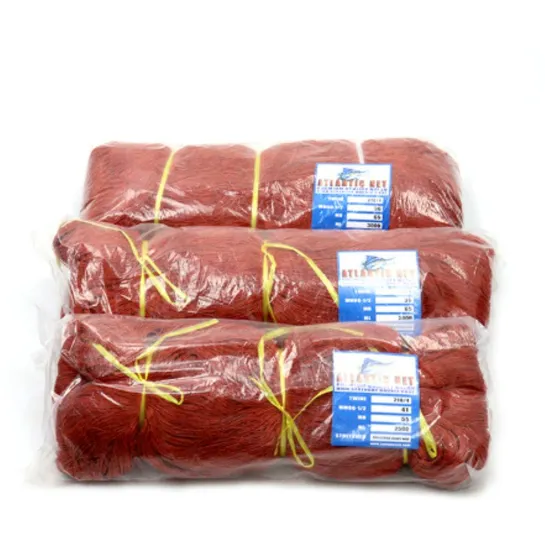Nylon multifilament fishing net for commercial fishing and aquaculture